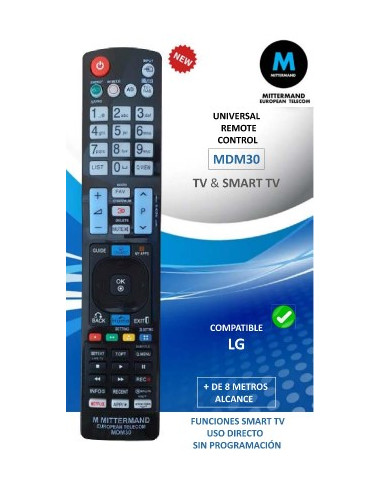 Mando a Distancia Compatible para Tv Lg Fabricadas Apartir Del Año 2000 -  2021 - Repuestos Fuentes