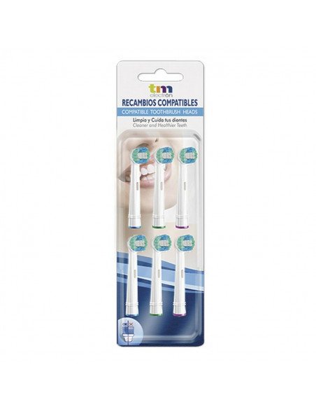 RECAMBIO CEPILLO ELECTRICO ORAL B - 6uds