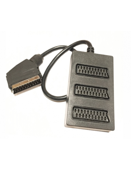 EUROCONECTOR MACHO A 3 HEMBRAS (1m)
