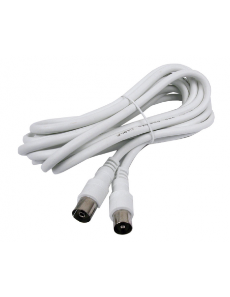 CABLE DE ANTENA BLANCO (5m)