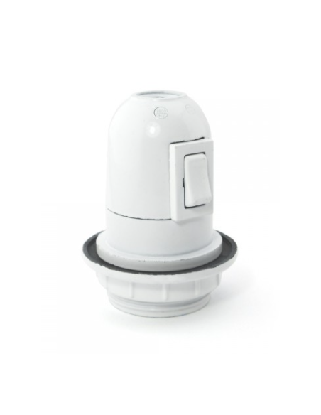 PORTALAMPARAS BLANCO CON INTERRUPTOR