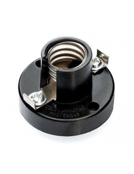 PORTALAMPARAS ZOCALO NEGRO (E-27)