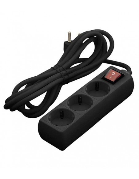 REGLETA ALARGADOR DE 3 TOMAS CON INTERRUPTOR