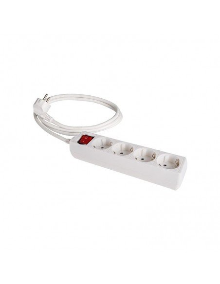 REGLETA ALARGADOR DE 4 TOMAS CON INTERRUPTOR