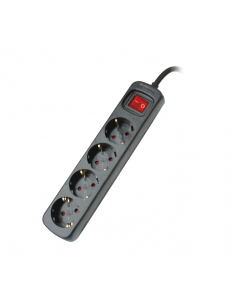 REGLETA ALARGADOR DE 4 TOMAS CON INTERRUPTOR